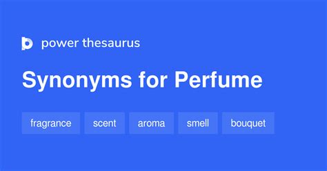 synonym dictionary perfume.